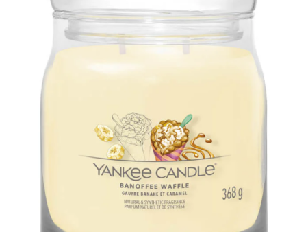 Yankee Candle Banoffee Waffle Medium Signature Jar Candle For Cheap