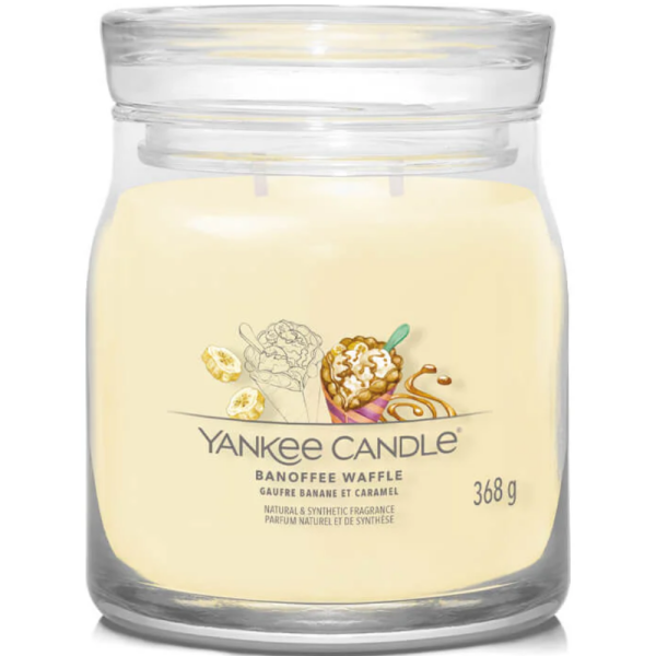 Yankee Candle Banoffee Waffle Medium Signature Jar Candle For Cheap