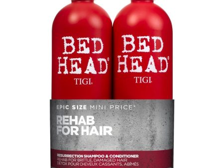 TIGI Bed Head Rehab for Hair Resurrection Shampoo & Conditioner 750ml Twin Pack Cheap