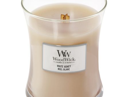 WoodWick White Honey Medium Hourglass Jar Candle Online Hot Sale