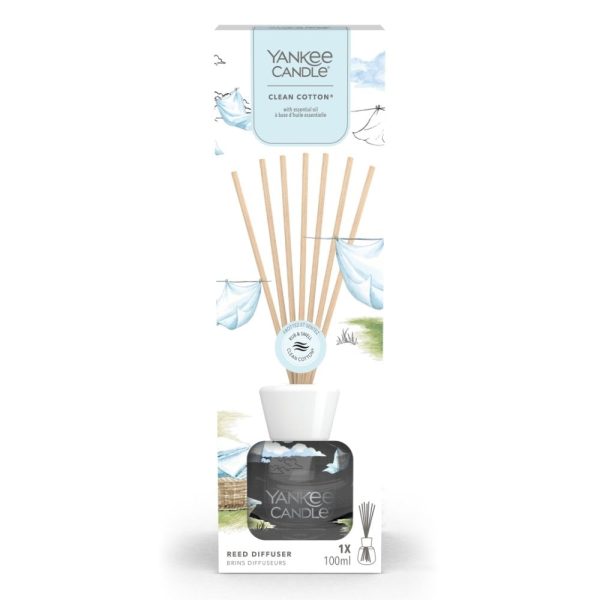 Yankee Candle Signature Reed Diffuser Clean Cotton 100ml on Sale