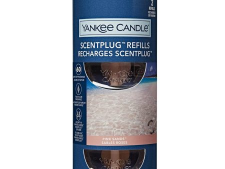 Yankee Candle Scent Plug Refills Pink Sands 2 x 18.5ml For Cheap