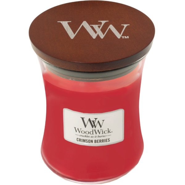 WoodWick Crimson Berries Medium Hourglass Jar Candle Online now