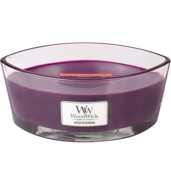 WoodWick Spiced Blackberry Ellipse Jar Candle Discount