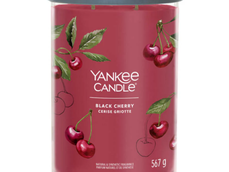 Yankee Candle Black Cherry Large Signature Tumbler Jar Candle Supply