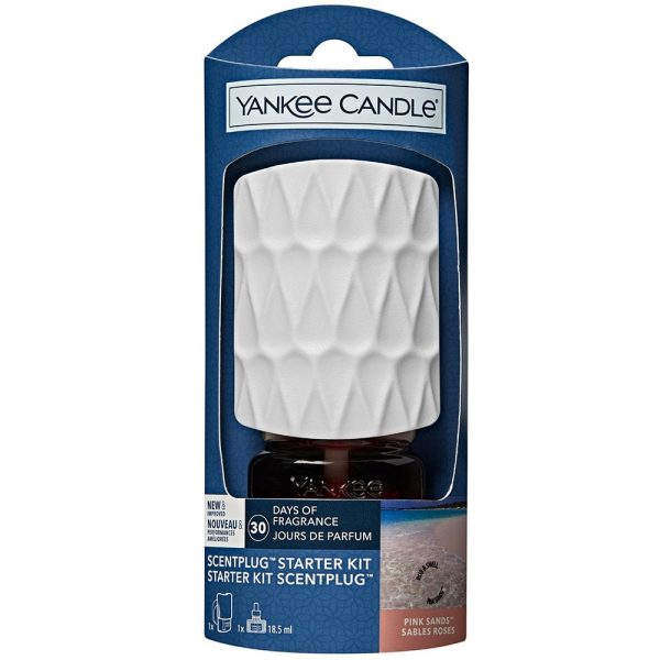 Yankee Candle Scent Plug Organic Pattern Starter Kit Pink Sands For Cheap