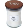 WoodWick Linen Medium Hourglass Jar Candle Online Sale