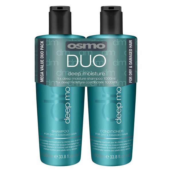 Osmo Deep Moisture Shampoo & Conditioner Twin 2 x 1000ml For Discount