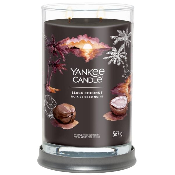 Yankee Candle Black Coconut Large Signature Tumbler Jar Candle Online now