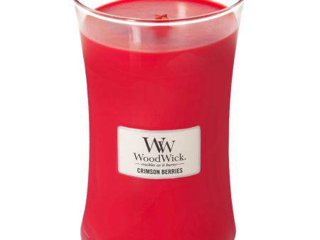 WoodWick Crimson Berries Large Hourglass Jar Candle Online Sale