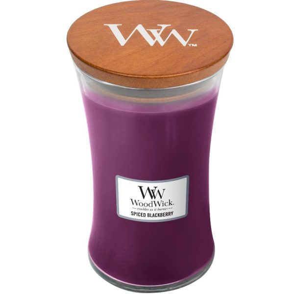 WoodWick Spiced Blackberry Large Hourglass Jar Candle Supply