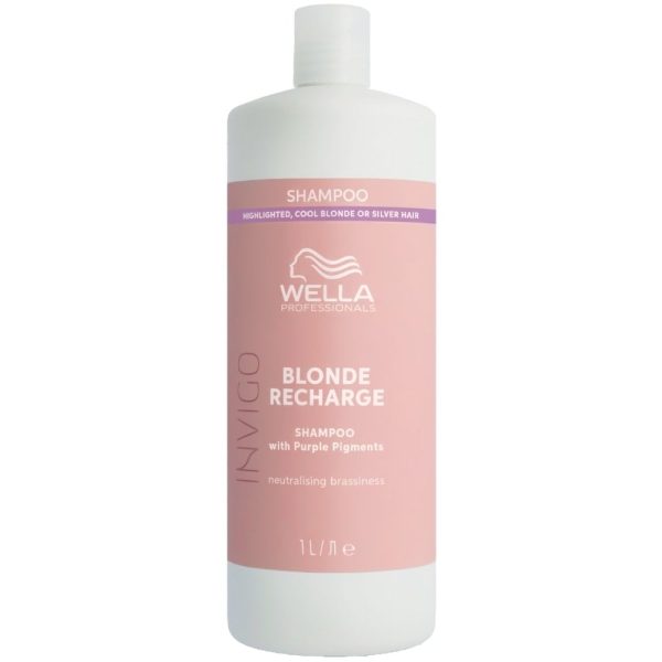 Wella Professionals Invigo Blonde Recharge Colour Refreshing Shampoo 1000ml Hot on Sale