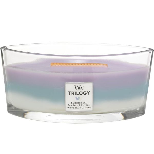 WoodWick Trilogy Calming Retreat Ellipse Jar Candle Fashion