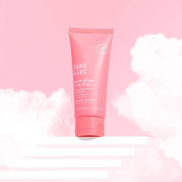 Sand & Sky Australian Pink Clay Micro-Exfoliating Face Scrub 100g Online now