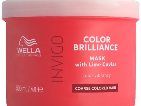 Wella Professionals Invigo Colour Brilliance Vibrant Colour Mask Coarse Hair 500ml For Sale