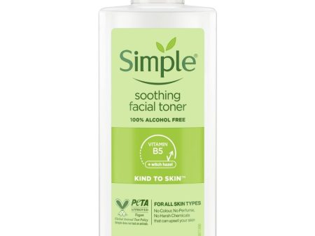 Simple Kind To Skin 100% Alcohol Free Soothing Facial Toner 200ml Online