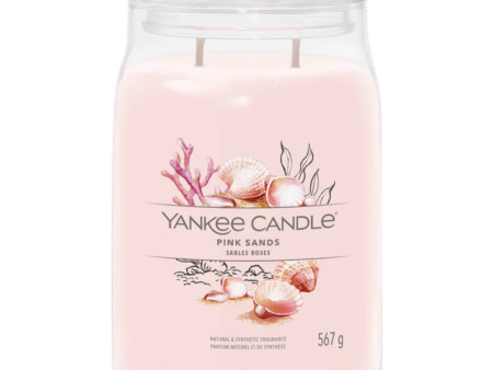 Yankee Candle Pink Sands Large Signature Jar Candle For Sale