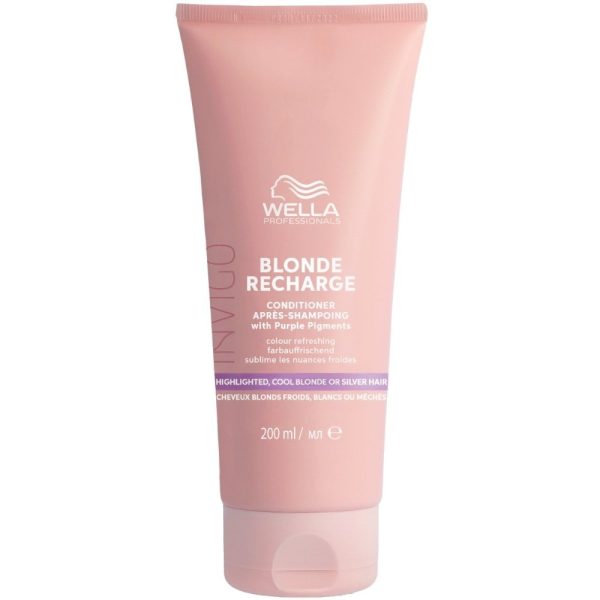 Wella Professionals Invigo Blonde Recharge Cool Blonde Colour Refreshing Conditioner 200ml For Cheap