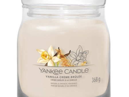 Yankee Candle Vanilla Creme Brulee Medium Signature Jar Candle Fashion