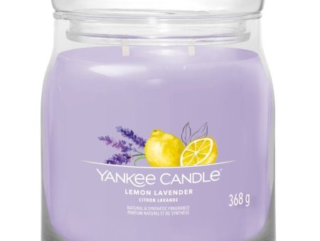 Yankee Candle Lemon Lavender Medium Signature Jar Candle Hot on Sale