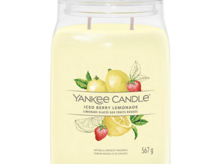 Yankee Candle Iced Berry Lemonade Large Signature Jar Candle Supply