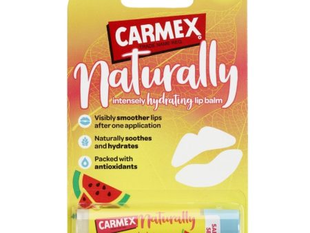 Carmex Naturally Intensely Hydrating Lip Balm Stick Watermelon 4.25g Discount