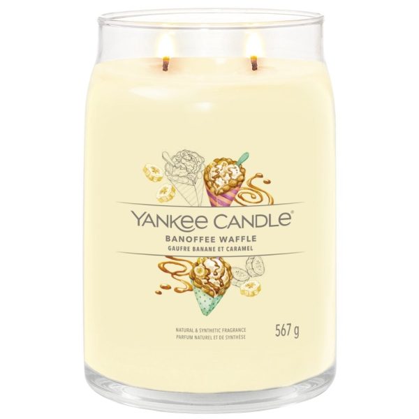 Yankee Candle Banoffee Waffle Large Signature Jar Candle on Sale