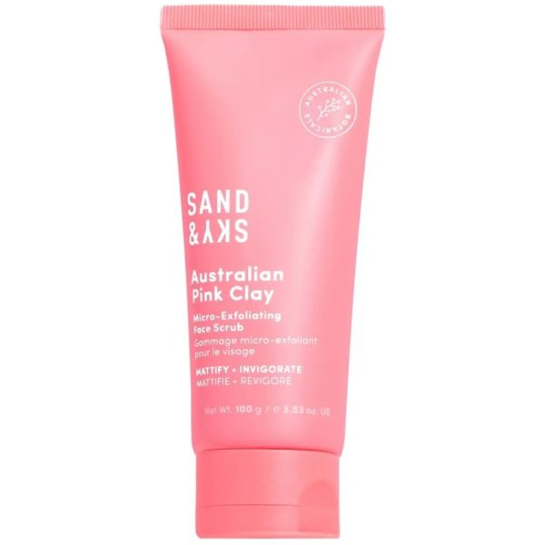 Sand & Sky Australian Pink Clay Micro-Exfoliating Face Scrub 100g Online now