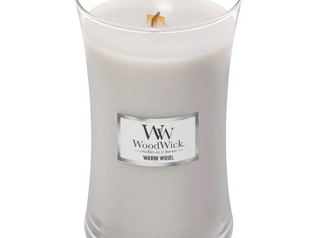 WoodWick Warm Wool Large Hourglass Jar Candle Online Sale