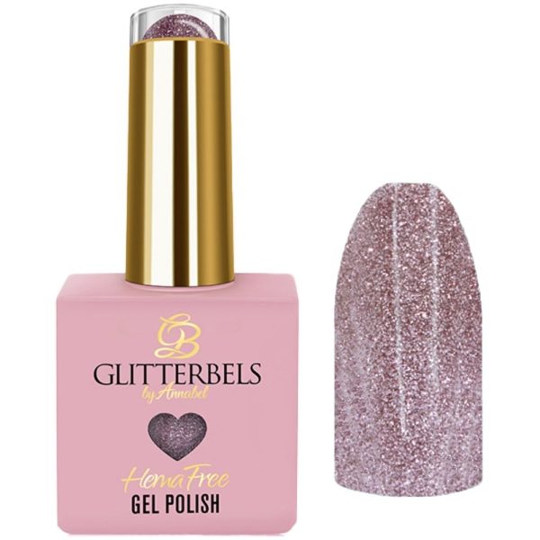 Glitterbels Rose Sparkle Gel Polish 8ml Online Sale