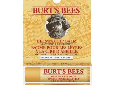 Burt s Bees Lip Balm Tube Beeswax Blister Duo Pack Cheap