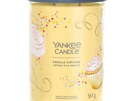 Yankee Candle Vanilla Cupcake Large Signature Tumbler Jar Candle For Cheap