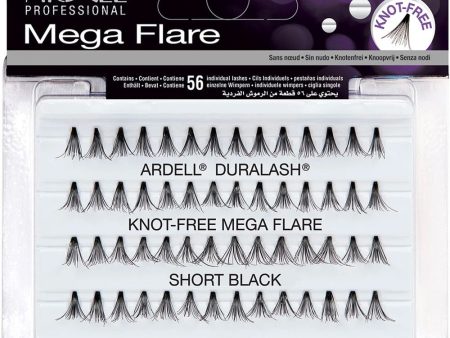 Ardell Professional Duralash Knot-Free Mega Flare Individual Lashes Short Black Online