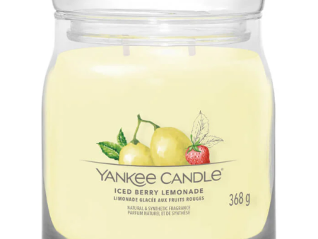 Yankee Candle Iced Berry Lemonade Medium Signature Jar Candle Discount