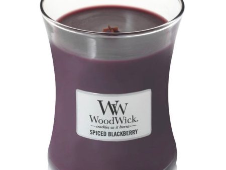 WoodWick Spiced Blackberry Medium Hourglass Jar Candle on Sale