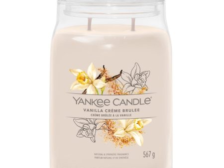 Yankee Candle Vanilla Creme Brulee Large Signature Jar Candle Sale