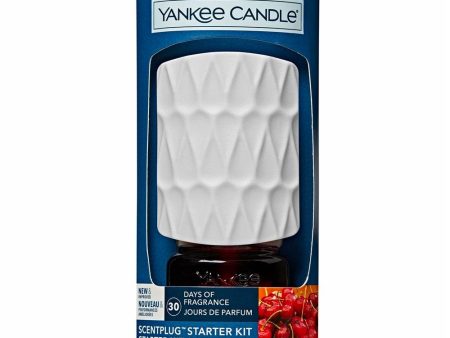 Yankee Candle Scent Plug Organic Pattern Starter Kit Black Cherry For Sale