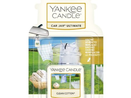 Yankee Candle Clean Cotton Ultimate Car Jar Air Freshener Online Sale