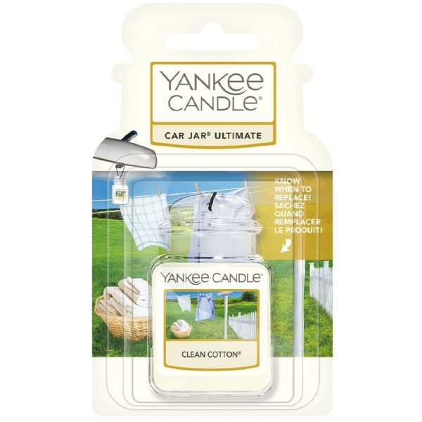 Yankee Candle Clean Cotton Ultimate Car Jar Air Freshener Online Sale