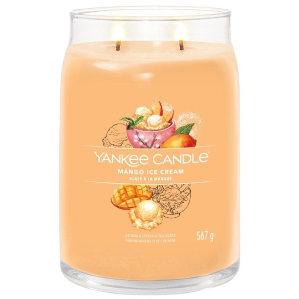 Yankee Candle Mango Ice Cream Large Signature Jar Candle Cheap