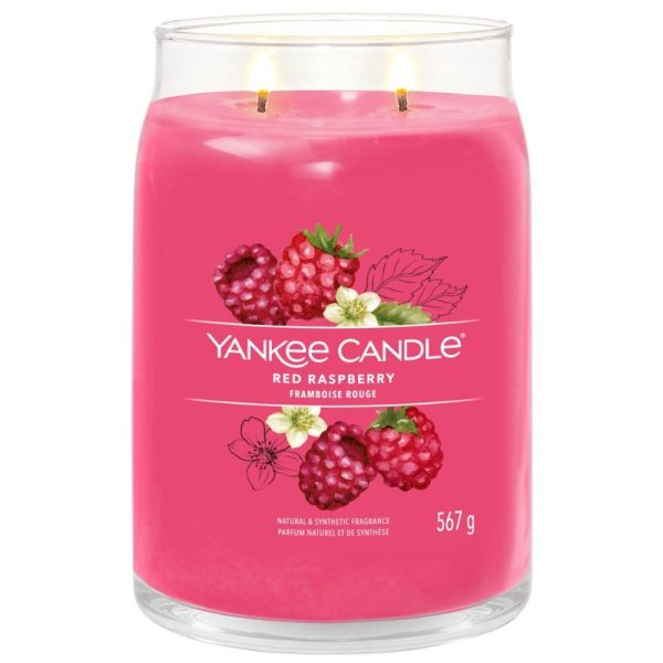 Yankee Candle Red Raspberry Large Signature Jar Candle Fashion