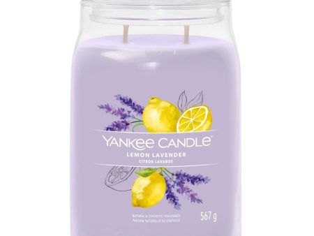 Yankee Candle Lemon Lavender Large Signature Jar Candle Hot on Sale