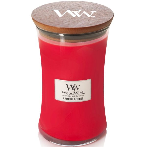 WoodWick Crimson Berries Large Hourglass Jar Candle Online Sale