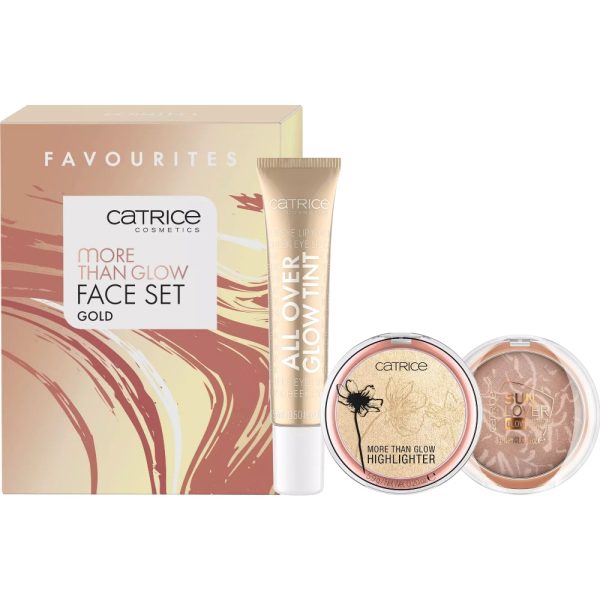 Catrice Cosmetics More Than Glow 3 Piece Face Set Gold For Discount