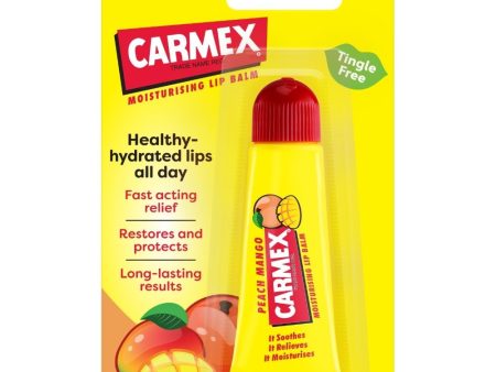 Carmex Moisturising Lip Balm Tube Peach & Mango 10g Discount