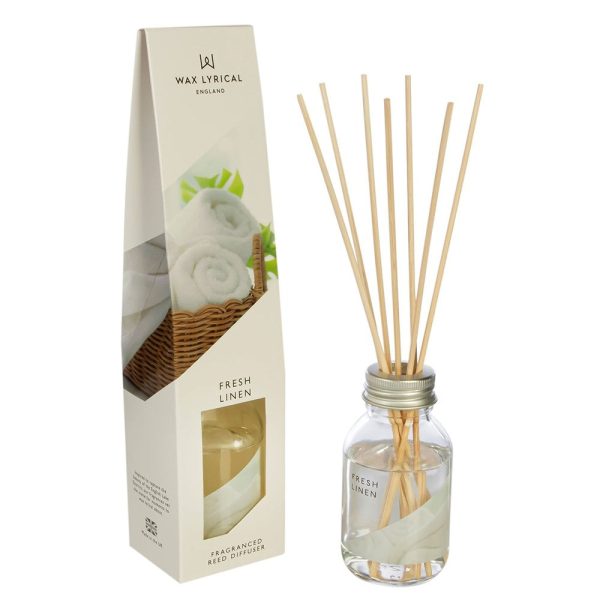 Wax Lyrical Fresh Linen Scented Reed Diffuser 100ml Online Sale