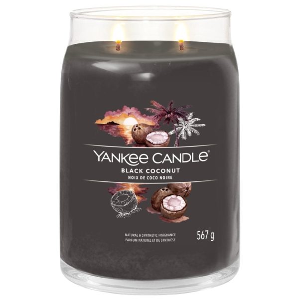 Yankee Candle Black Coconut Large Signature Jar Candle Supply