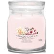 Yankee Candle Pink Cherry & Vanilla Medium Signature Jar Candle Fashion