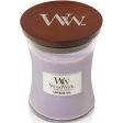 WoodWick Lavender Spa Medium Hourglass Jar Candle Cheap