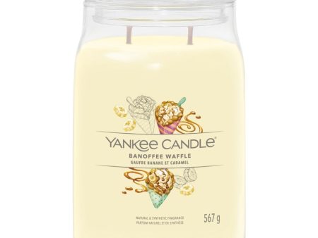 Yankee Candle Banoffee Waffle Large Signature Jar Candle on Sale